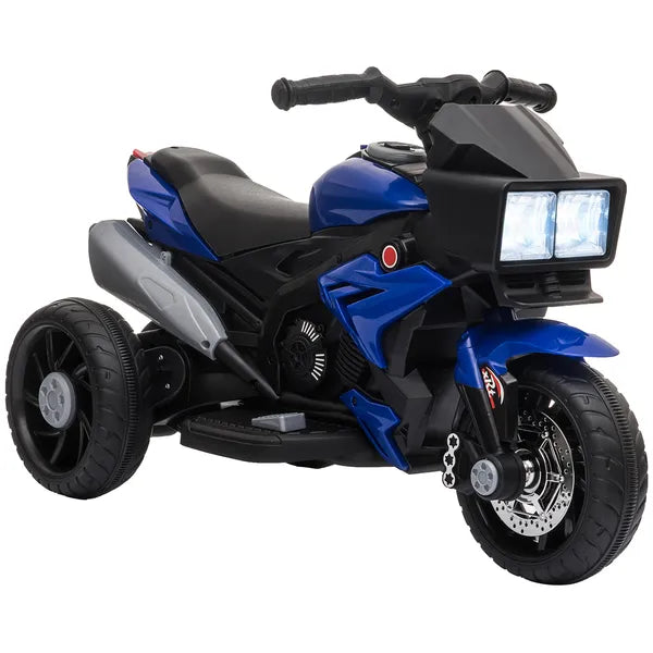 Aosom Electric Motorbike for Kids 6V Ride-On Motorcycle Toy with Music Horn Headlights Blue - product image 1
