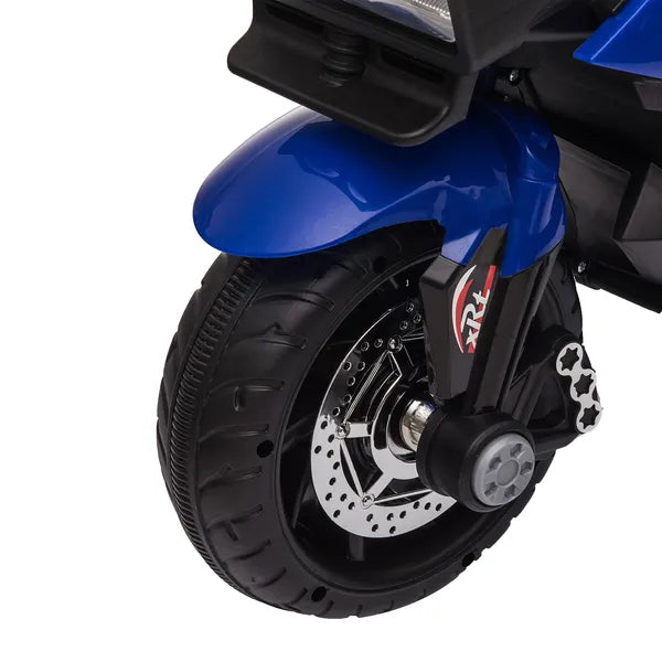 Aosom Electric Motorbike for Kids 6V Ride-On Motorcycle Toy with Music Horn Headlights Blue - product image 8