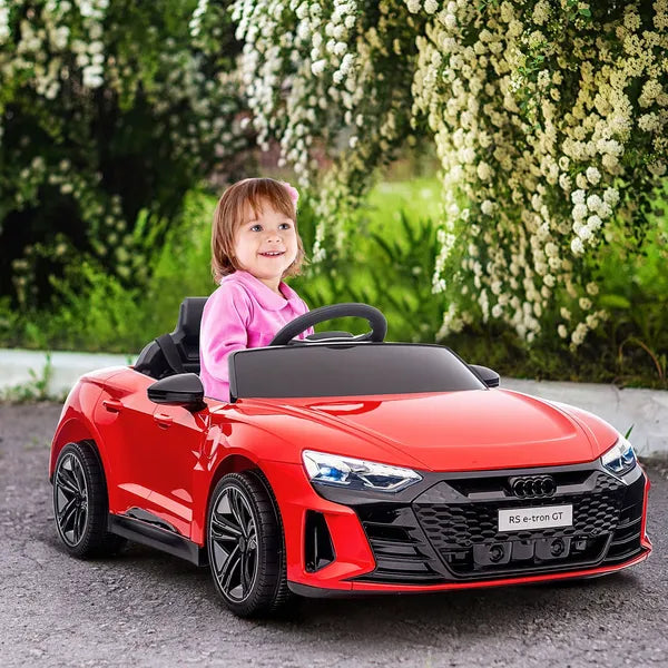 Electric Toy Car for Kids 3-6, 12V Ride on Car with Remote Control, Suspension System, Music, 3.1 MPH, Vibrant Red - product image 2
