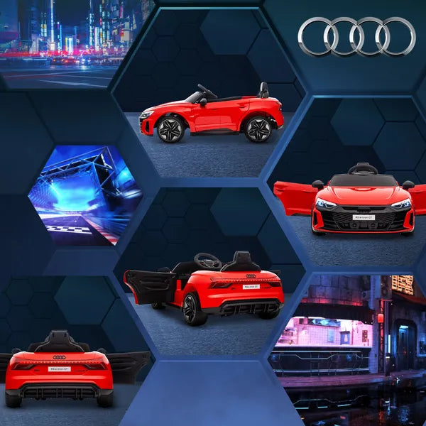 Electric Toy Car for Kids 3-6, 12V Ride on Car with Remote Control, Suspension System, Music, 3.1 MPH, Vibrant Red - product image 8