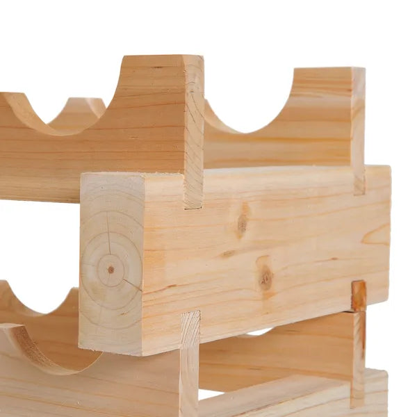 72-Bottle Wooden Wine Rack, Stackable Storage, Natural Wood Finish, for Kitchen or Cellar - product image 9