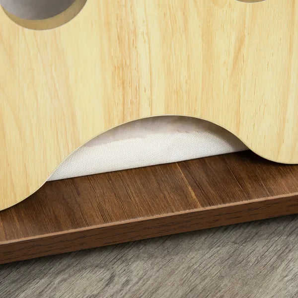 Wooden Pet Crate Table with Plush Cushion, Side Entry, Removable Door, Brown - product image 9
