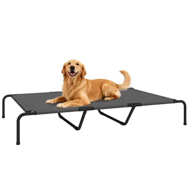 PawHut Elevated Dog Bed for Large Breeds Gray 60"L - product image 11