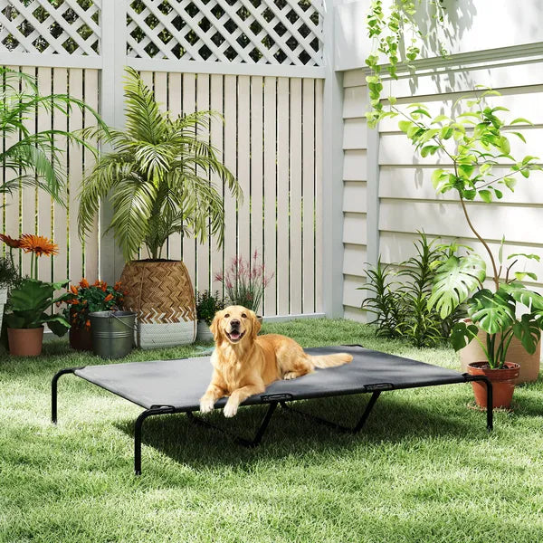 PawHut Elevated Dog Bed for Large Breeds Gray 60"L - product image 8