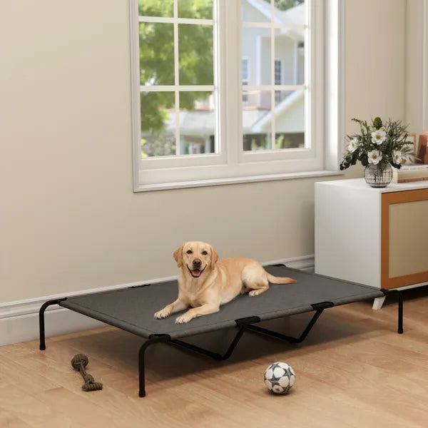 PawHut Elevated Dog Bed for Large Breeds Gray 60"L - product image 7