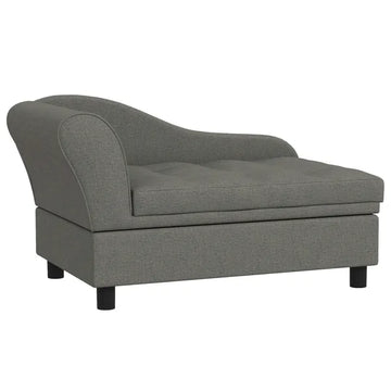 Elevated Dog Sofa Pet Bed with Storage Soft Cushion for Small Medium Dogs Gray - product image 1