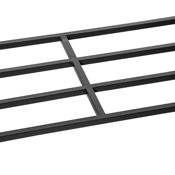 Elevated Metal Garden Bed with Rattan Look and Tool Storage, Modern Design, Black - product image 9