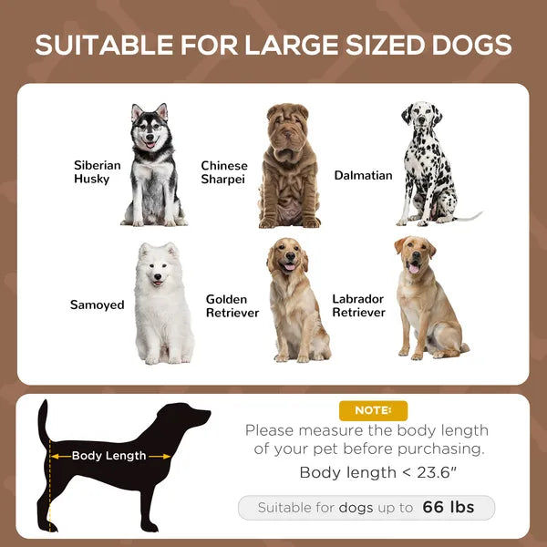 PawHut Elevated Portable Dog Cot Pet Bed with UV Protection Canopy Shade, 36 inch, Coffee - product image 4
