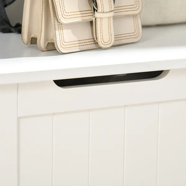 HOMCOM Entryway Hall Tree with Coat Rack, Sitting Bench, Storage, and Hooks, Mudroom Bench, White - product image 8