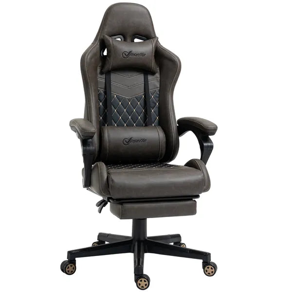 Vinsetto Ergonomic High Back Brown Office Chair Adjustable Swivel Recliner Lumbar Support - product image 11