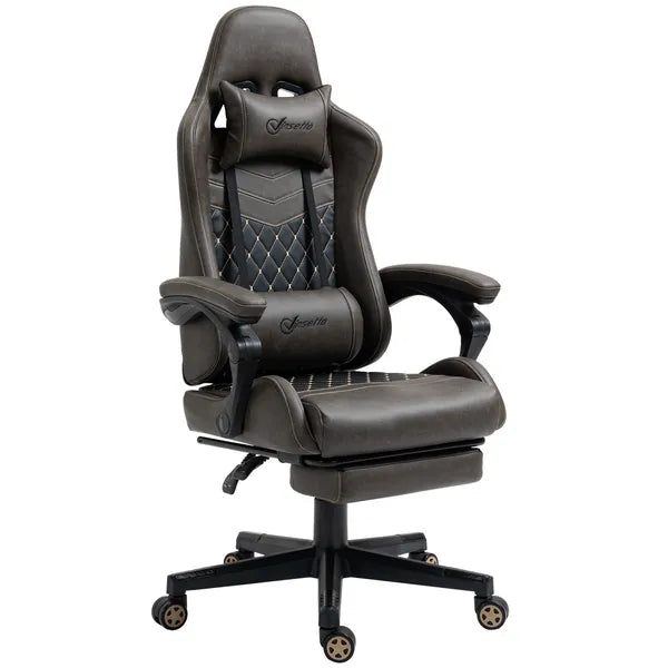 Vinsetto Ergonomic High Back Brown Office Chair Adjustable Swivel Recliner Lumbar Support - product image 1