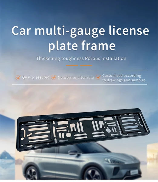 Universal European License Plate Holder Frame - product view 2