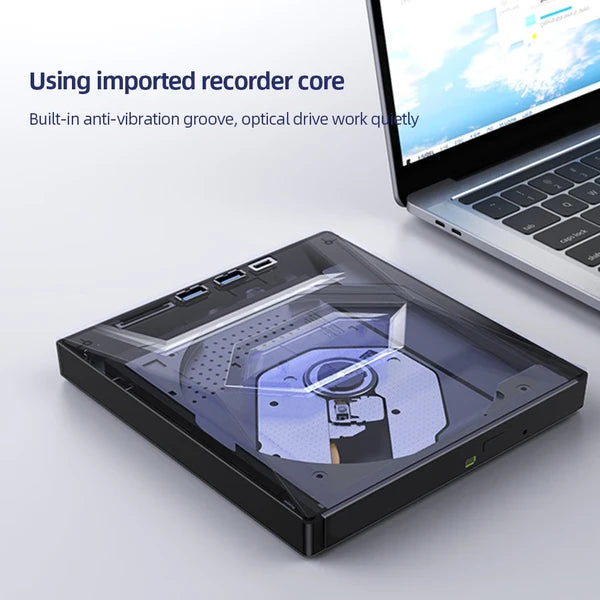 USB 3.0 External CD DVD Drive Writer Burner for Windows PC and Laptop - product view 7