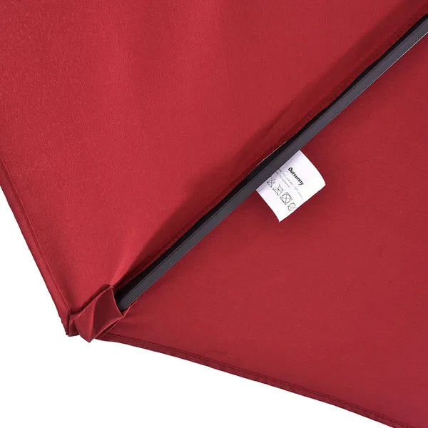 Outsunny Extra Large 15 Ft Patio Umbrella, Double-Sided Outdoor Market Umbrella with Crank Handle for Deck, Lawn, Backyard and Pool, Wine Red - product image 9