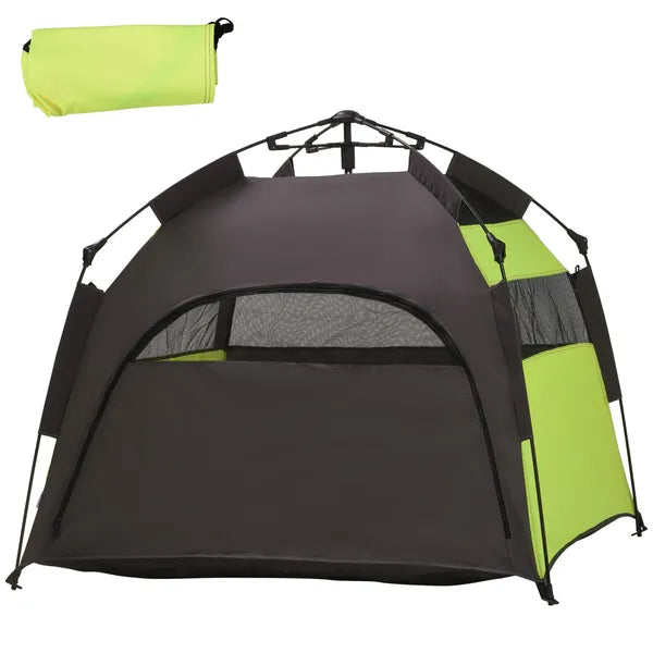 Extra Large Dog Portable Camping Tent with Carrying Bag for Beach Backyard Home in Green - product image 11