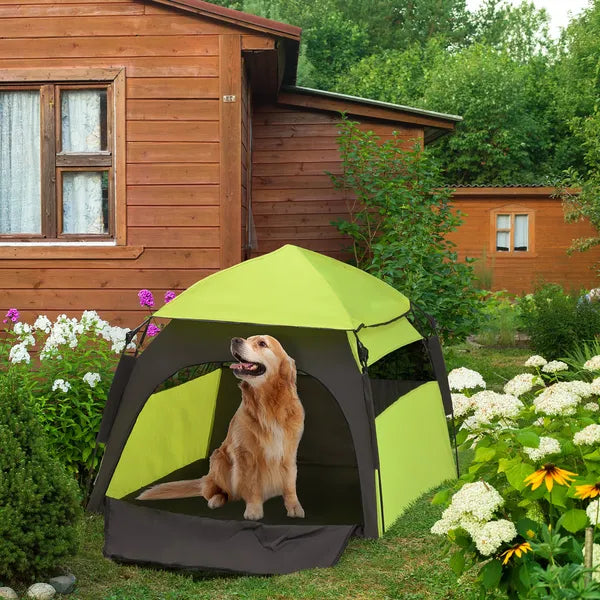 Extra Large Dog Portable Camping Tent with Carrying Bag for Beach Backyard Home in Green - product image 10