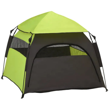 Extra Large Dog Portable Camping Tent with Carrying Bag for Beach Backyard Home in Green - product image 1