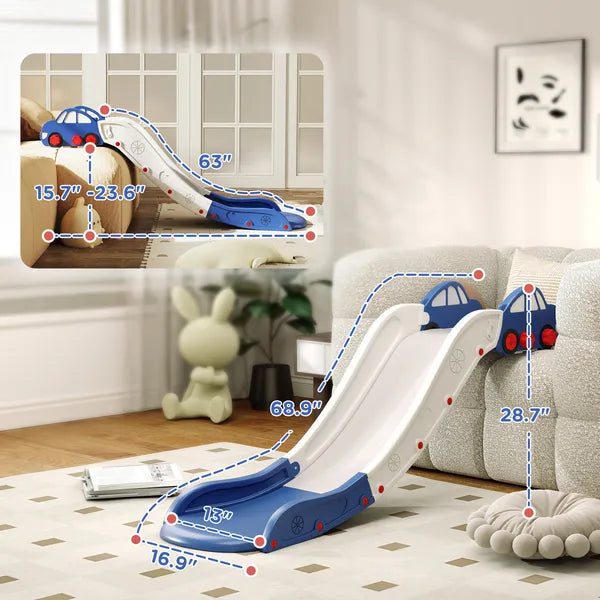 Extra Length Toddler Slide for Bed, Sofa, Easy to Assemble, Blue - product image 3