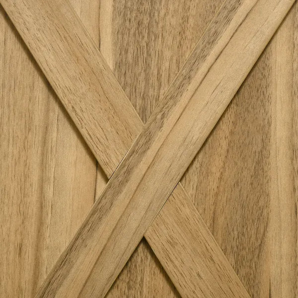 Farmhouse Buffet Cabinet Barn Door Style Sideboard for Kitchen Living Room Entryway Natural Wood Effect - product image 9