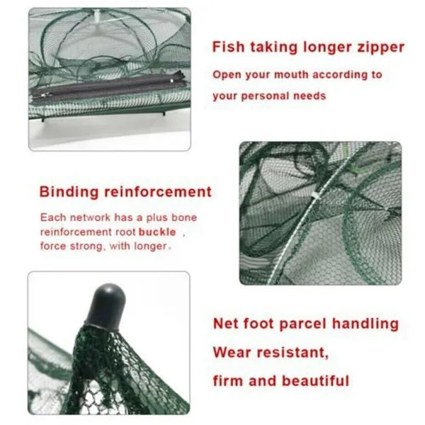 Foldable Fishing Bait Trap Net for Crab Crawdad Shrimp Minnow and Fish - product view 10