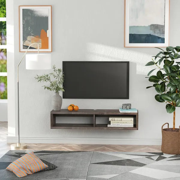 Floating TV Stand Wall Mounted Media Console Storage Shelf Dark Grey for Living Room Home Office - product image 2