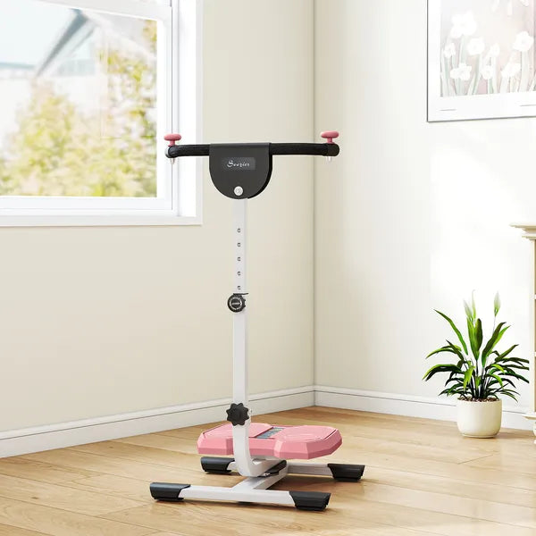 Soozier Foldable Ab Twister Exercise Board with LCD Display and Adjustable Handle Pink - product image 9