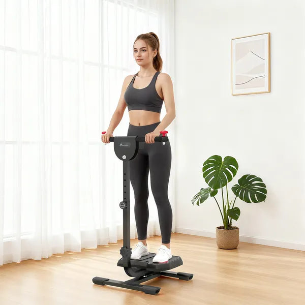 Foldable Ab Twister Board with LCD Display and Adjustable Handle, Red - product image 10