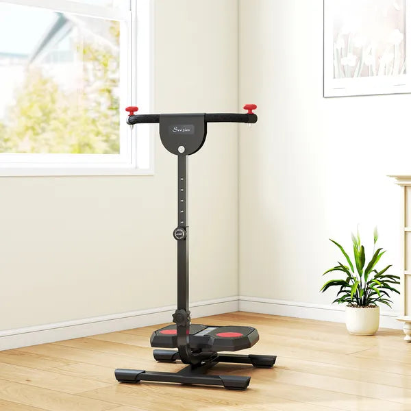 Foldable Ab Twister Board with LCD Display and Adjustable Handle, Red - product image 9
