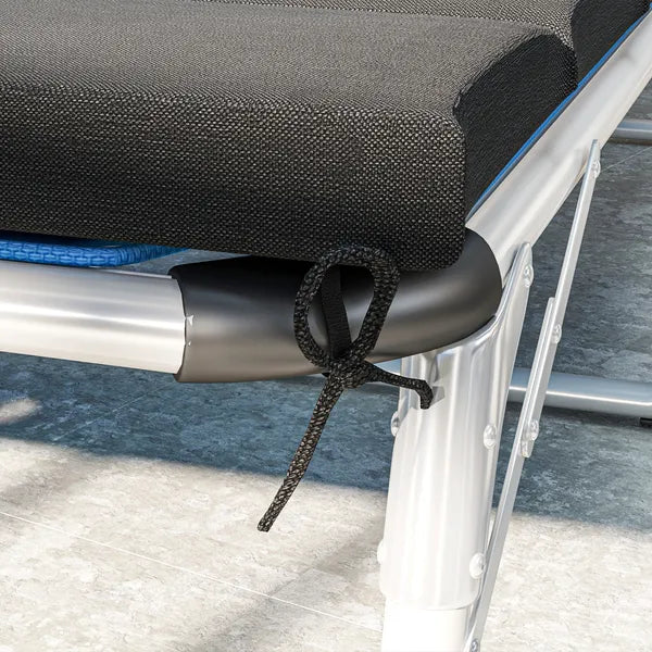 Foldable Chaise Lounge Cushion Set of 2, Outdoor Lounge Chair Cushion Set, UPF50+ 230gsm Olefin, 80" x 26" Black - product image 9