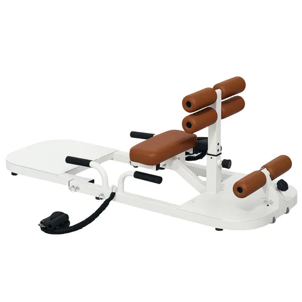 Foldable Sissy Squat Machine, Hip Thrust Machine with Push Up Stand, Multipurpose Glute Workout Equipment, White - product image 11