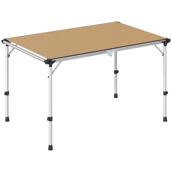 Outsunny Folding Camping Table, Adjustable Height Aluminum Table, Portable Camping Table for Picnic, Beach, BBQ - product image 11