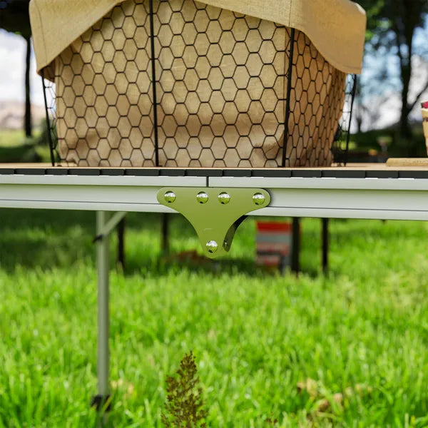 Outsunny Folding Camping Table, Adjustable Height Aluminum Table, Portable Camping Table for Picnic, Beach, BBQ - product image 9