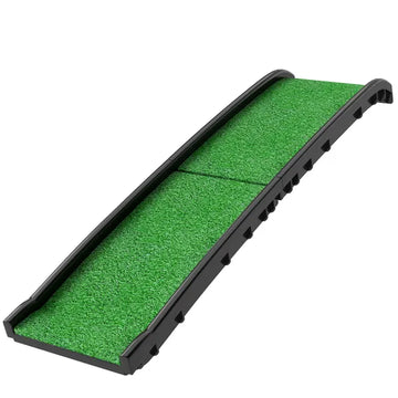 PawHut Folding Dog Ramp for Car, 61 Inches Portable Pet Ramp with Non Slip Grass Surface, Raised Side Rails - product image 1