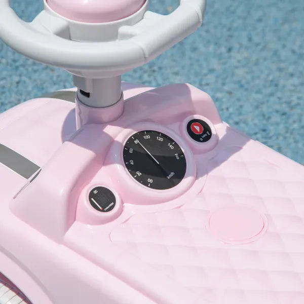 Foot to Floor Toddler Ride on Toy, Sliding Car with Horn, No Tip Anti-Over-Backwards System for 18-36 Months, Pink - product image 8