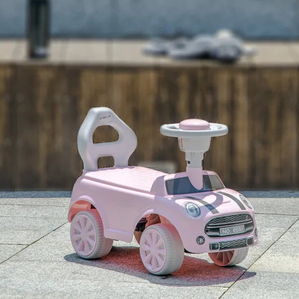 Foot to Floor Toddler Ride on Toy, Sliding Car with Horn, No Tip Anti-Over-Backwards System for 18-36 Months, Pink - product image 10