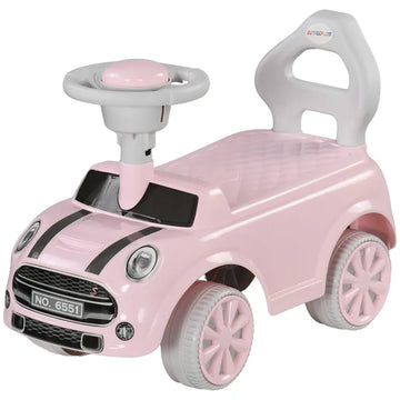 Foot to Floor Toddler Ride on Toy, Sliding Car with Horn, No Tip Anti-Over-Backwards System for 18-36 Months, Pink - product image 1