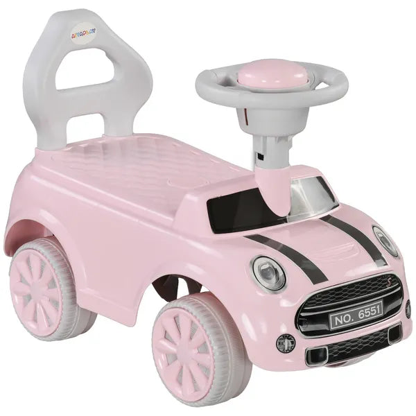 Foot to Floor Toddler Ride on Toy, Sliding Car with Horn, No Tip Anti-Over-Backwards System for 18-36 Months, Pink - product image 11