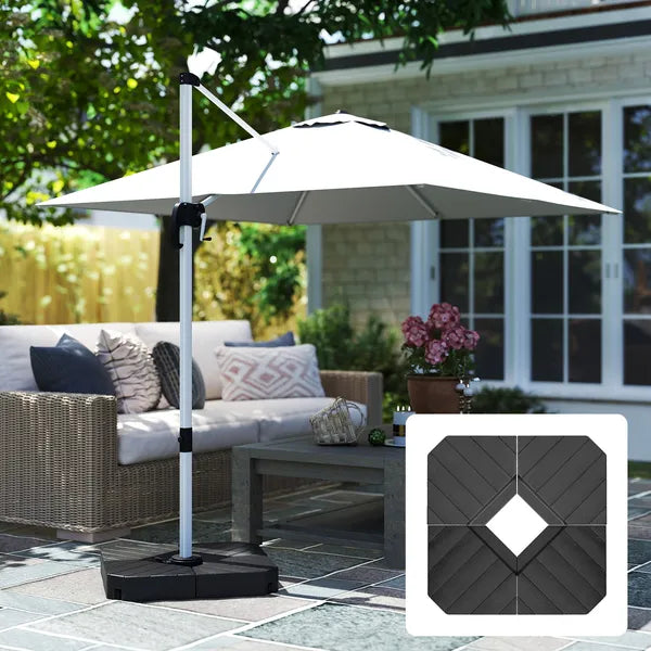 Outsunny Freestanding Umbrella Base: Heavy-Duty, Adjustable for Water or Sand Filling, 132/176 lbs, Black| - product image 9