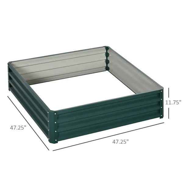Galvanized Raised Garden Bed 4x4 Steel Frame Green for Vegetables Flowers Plants Herbs - product image 3