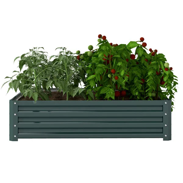 Galvanized Raised Garden Bed 4x4 Steel Frame Green for Vegetables Flowers Plants Herbs - product image 11
