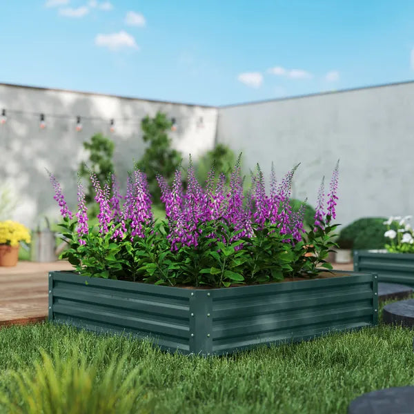 Galvanized Raised Garden Bed 4x4 Steel Frame Green for Vegetables Flowers Plants Herbs - product image 8