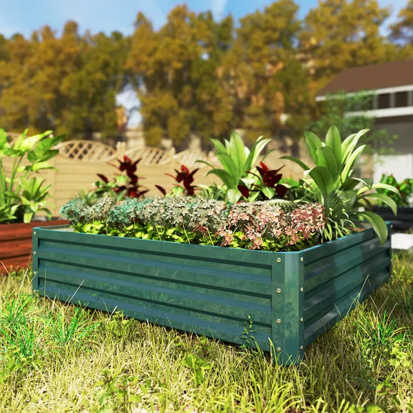 Galvanized Raised Garden Bed 4x4 Steel Frame Green for Vegetables Flowers Plants Herbs - product image 10