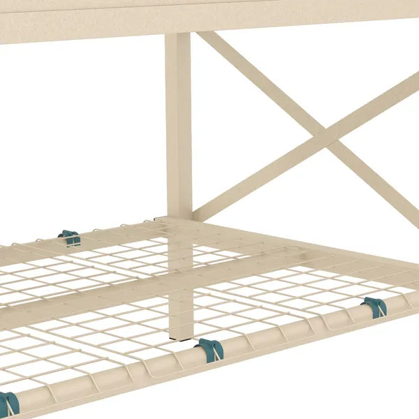 Outsunny Galvanized Raised Garden Bed Cream Metal Planter Box with Legs Storage Shelf Bed Liner for Efficient Gardening - product image 8