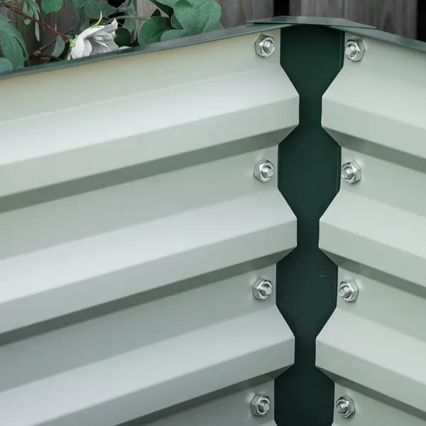2 Pack Galvanized Raised Garden Beds with Open Bottom, Green - product image 9