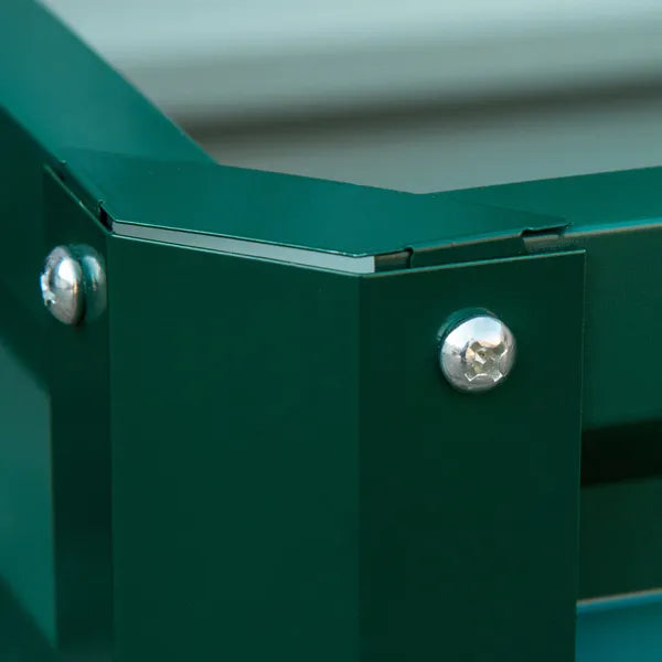 2 Pack Galvanized Raised Garden Beds with Open Bottom, Green - product image 7