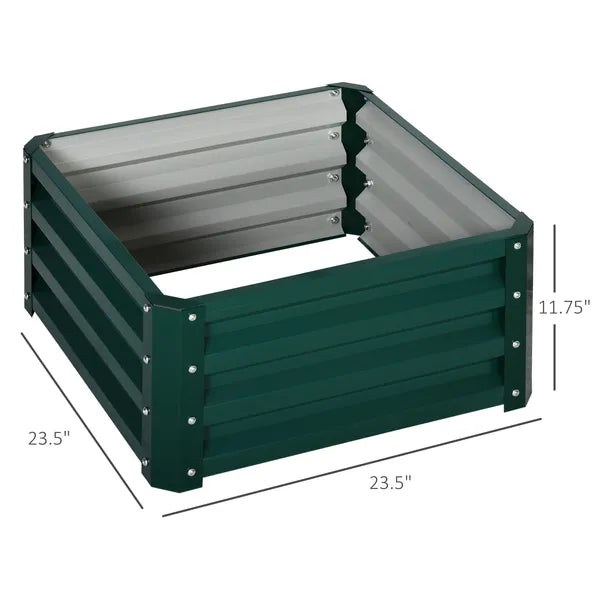 2 Pack Galvanized Raised Garden Beds with Open Bottom, Green - product image 3