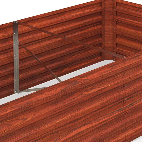 Galvanized Raised Garden Bed, Steel Outdoor Planters with Reinforced Rods,  71'' x 36'' x 23'', Dark Brown - product image 8