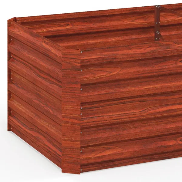 Galvanized Raised Garden Bed, Steel Outdoor Planters with Reinforced Rods,  71'' x 36'' x 23'', Dark Brown - product image 9
