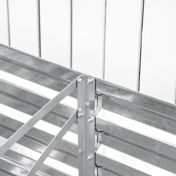 71 x 36 x 23 Inch Galvanized Raised Garden Bed with Reinforced Rods, Light Green - product image 7