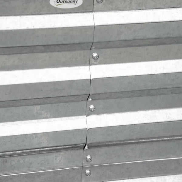 71 x 36 x 23 Inch Galvanized Raised Garden Bed with Reinforced Rods, Light Green - product image 9